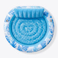 Inflatable Round Float Float Tanning Pool, Blue, 72" x 65"
