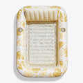 Inflatable Tanning Pool Lounger Float, Oatmeal White XL, 85" x 57"