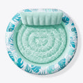 Inflatable Round Float Tanning Pool, Green, 72" x 65"