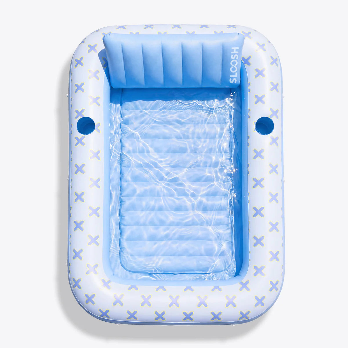 Inflatable Tanning Pool Lounger Float, Blue Breezestar, 70" x 46"