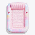 Inflatable Tanning Pool Lounger Float, Pink Tie-dye-Bliss State, 70" x 46"